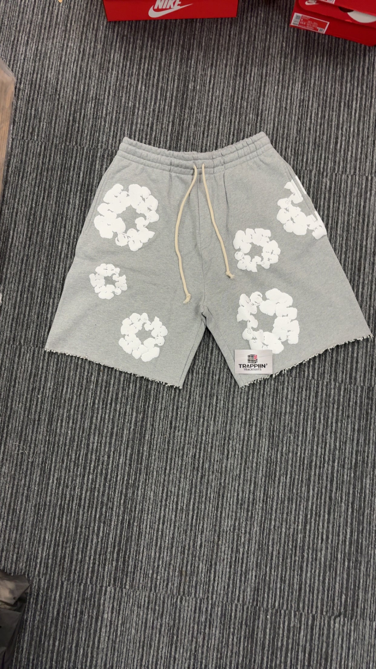 Denim tear shorts