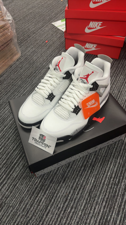 Jordan 4 white cement
